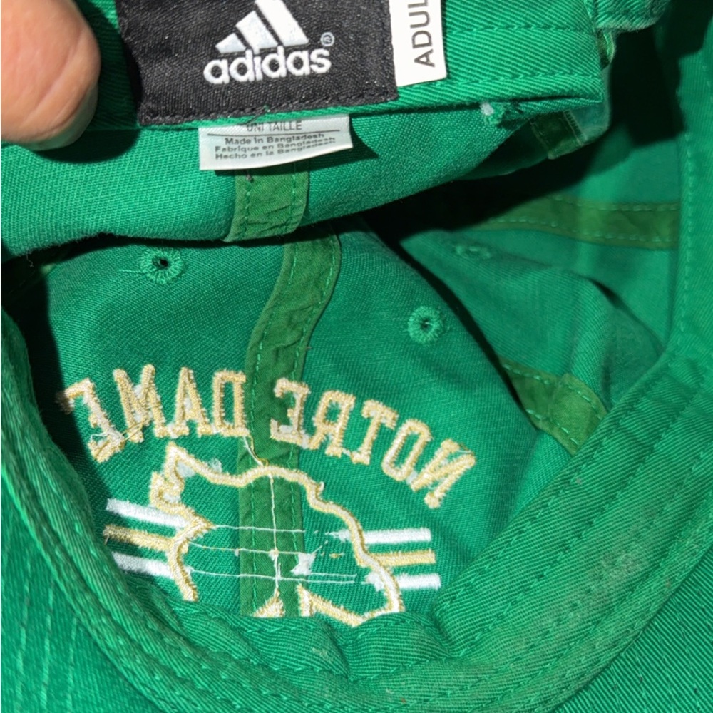 Notre Dame Shamrock Football Cap - Green - Picture 5 of 5